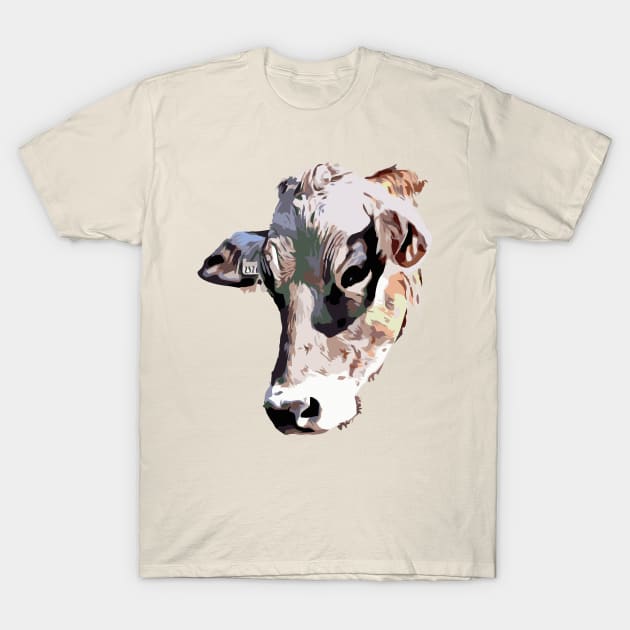 Cow T-Shirt by RosArt100